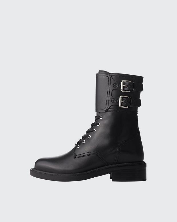 RB Moto Lace-Up Boot - Leather | Rag & Bone WFF23FF015SX15